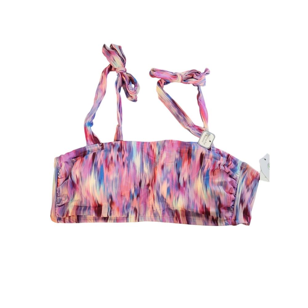 Time and Tru large 12-14 pink/purple bikini top